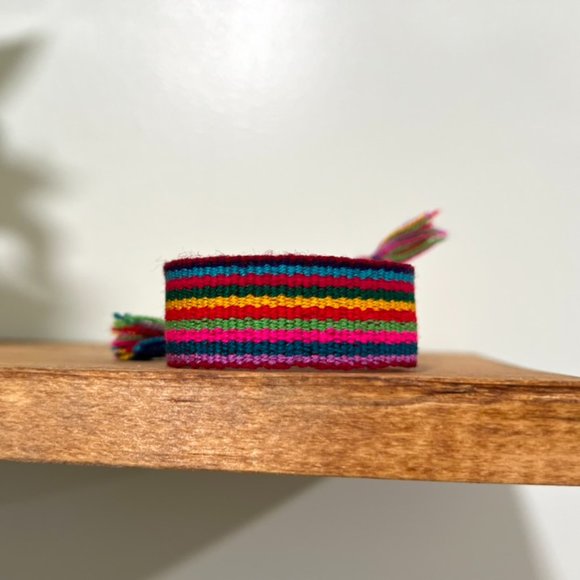 Colorful Vibrant Striped Woven Bracelets - Handmade Friendship Bracelets - Assor - Picture 6 of 10